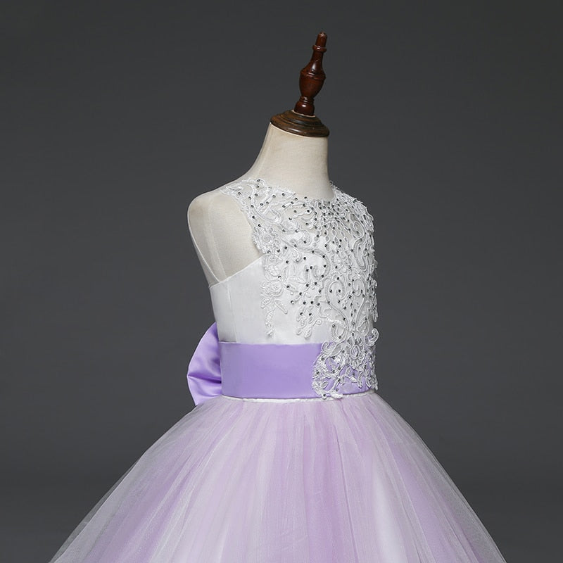 Princess Girls Formal Party Kids Long Flower Dress Wedding Evening Party Prom Ball Gown The Clothing Company Sydney