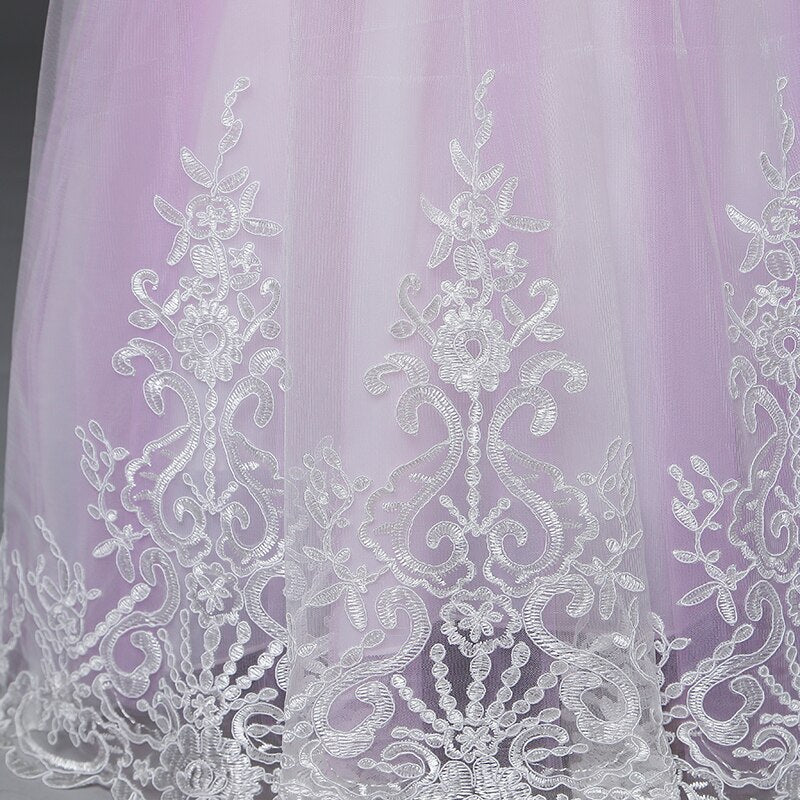 Princess Girls Formal Party Kids Long Flower Dress Wedding Evening Party Prom Ball Gown The Clothing Company Sydney