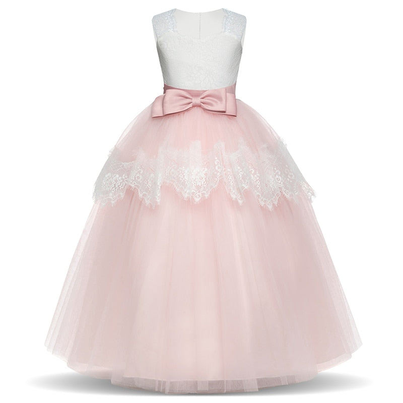 Princess Girls Formal Party Kids Long Flower Dress Wedding Evening Party Prom Ball Gown The Clothing Company Sydney