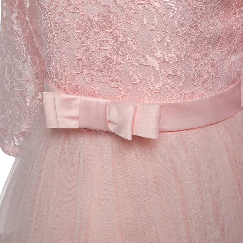 Princess Girls Formal Party Kids Long Flower Dress Wedding Evening Party Prom Ball Gown The Clothing Company Sydney