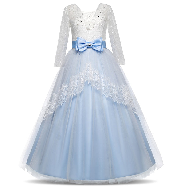 Princess Girls Formal Party Kids Long Flower Dress Wedding Evening Party Prom Ball Gown The Clothing Company Sydney