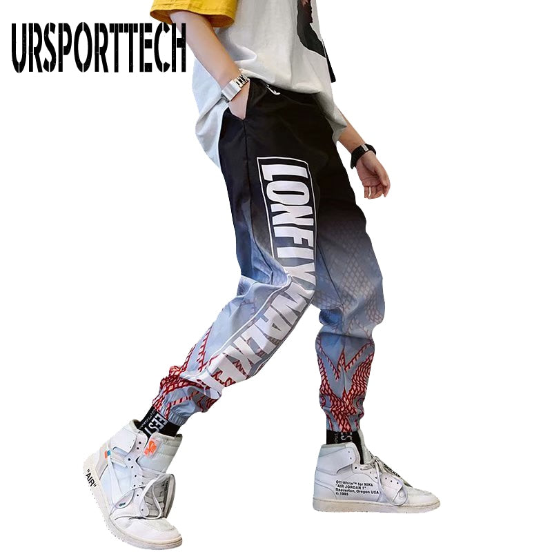 Men's Streetwear Hip hop Joggers Pants Loose Harem Pants Ankle Length Trousers Sport Casual Letter Print Sweatpants The Clothing Company Sydney