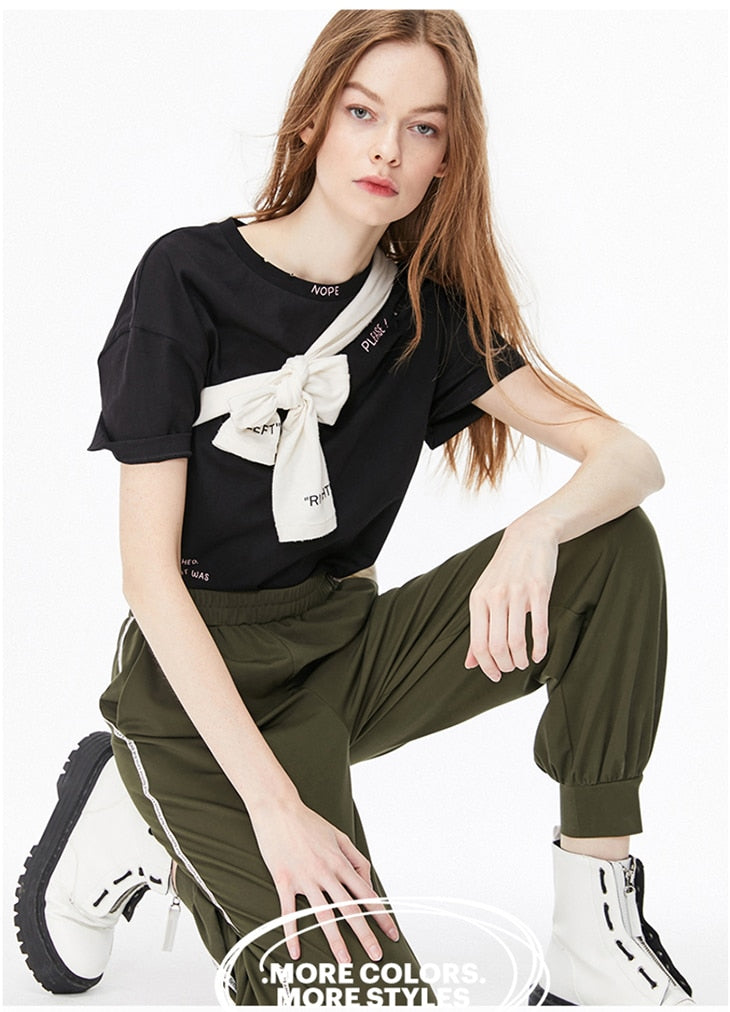 Women's Loose Fit Elasticized Waist Ankle-tied Sweatpants The Clothing Company Sydney