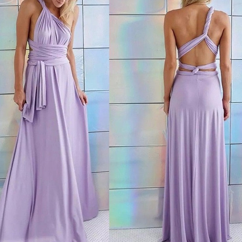 Boho Maxi Club Dress Red Bandage Long Dress Party Multiway Bridesmaids Convertible Infinity Robe Dress The Clothing Company Sydney