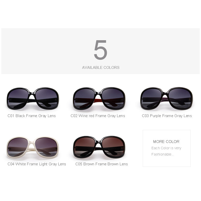 Designer Women's Retro Polarized Lady Driving 100% UV Protection Sunglasses The Clothing Company Sydney