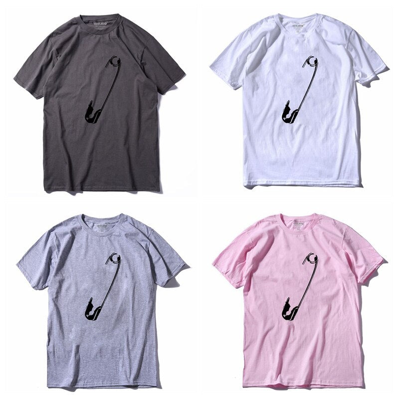 Cotton short sleeve cool casual funny o-neck summer top men's T shirt The Clothing Company Sydney