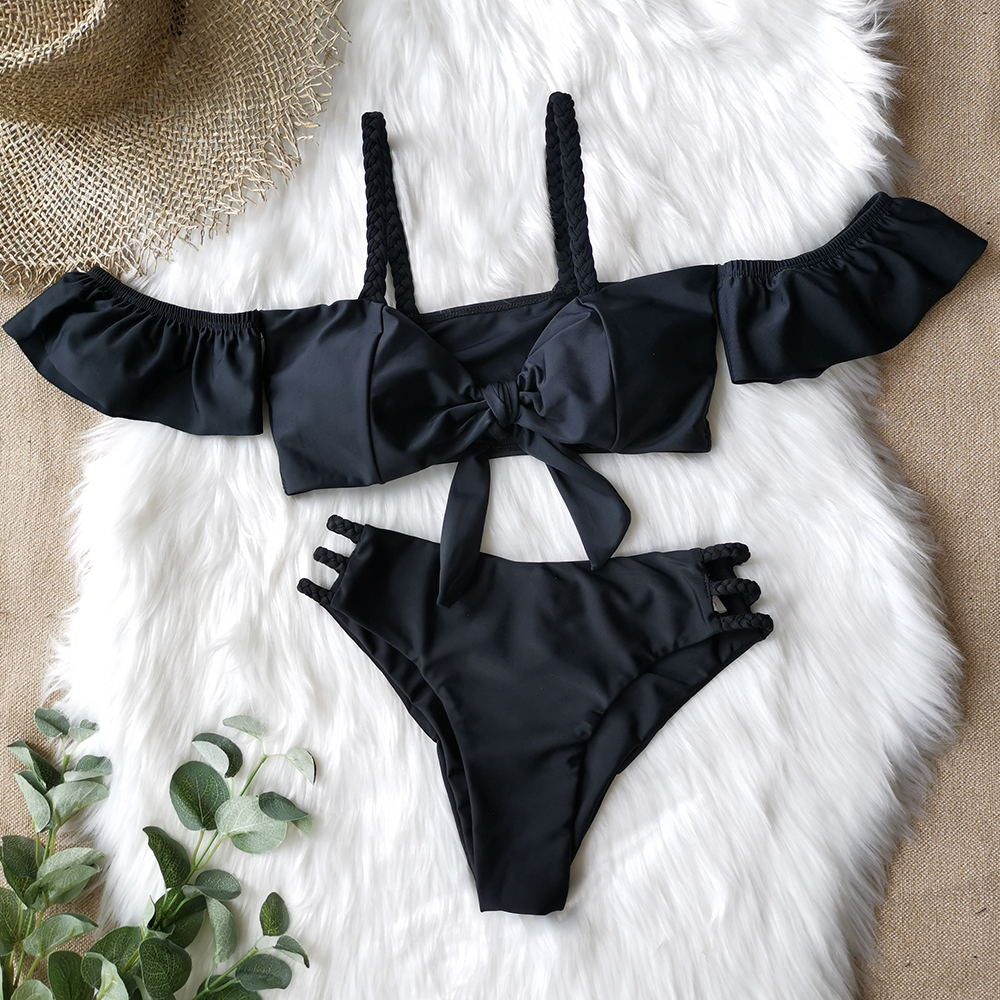 2 Piece Brazilian Women Print Side Tie Swimwear Push Up Swimsuit Bath Suit Bikini Set The Clothing Company Sydney