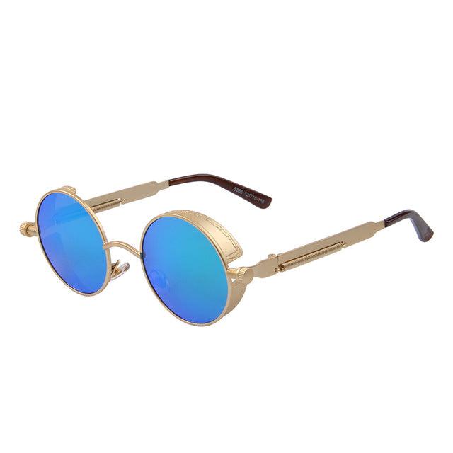 Vintage Womens Steampunk Brand Designer Round Sunglasses UV400 The Clothing Company Sydney