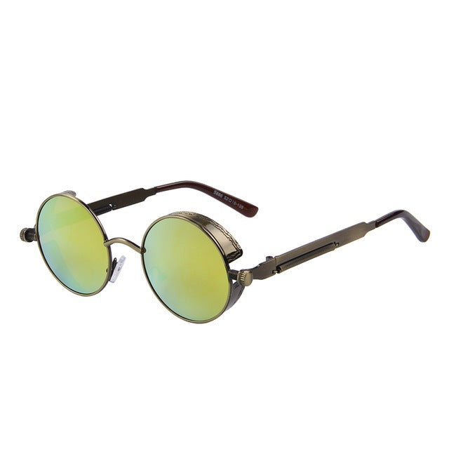 Vintage Womens Steampunk Brand Designer Round Sunglasses UV400 The Clothing Company Sydney