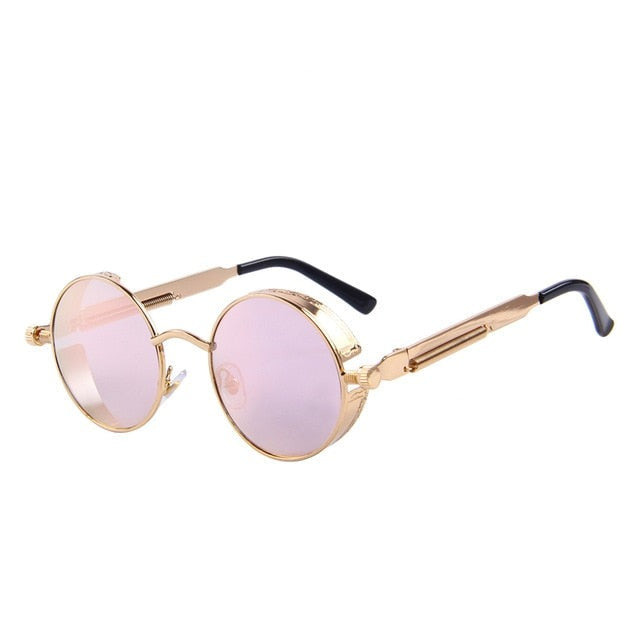 Vintage Womens Steampunk Brand Designer Round Sunglasses UV400 The Clothing Company Sydney