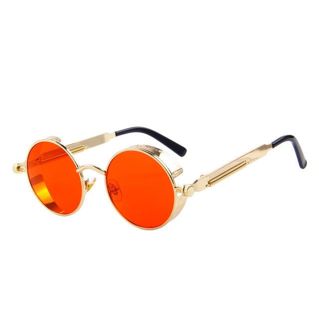 Vintage Womens Steampunk Brand Designer Round Sunglasses UV400 The Clothing Company Sydney