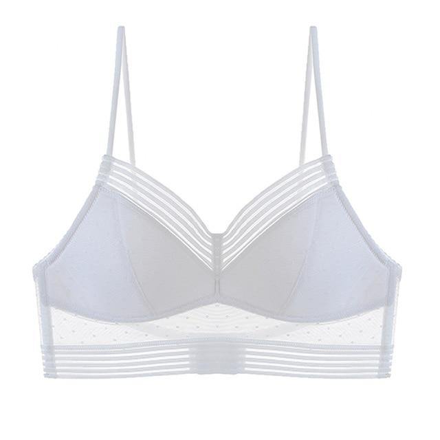 Dot Mesh Thin Triangular Soft Seamless Backless Bra The Clothing Company Sydney