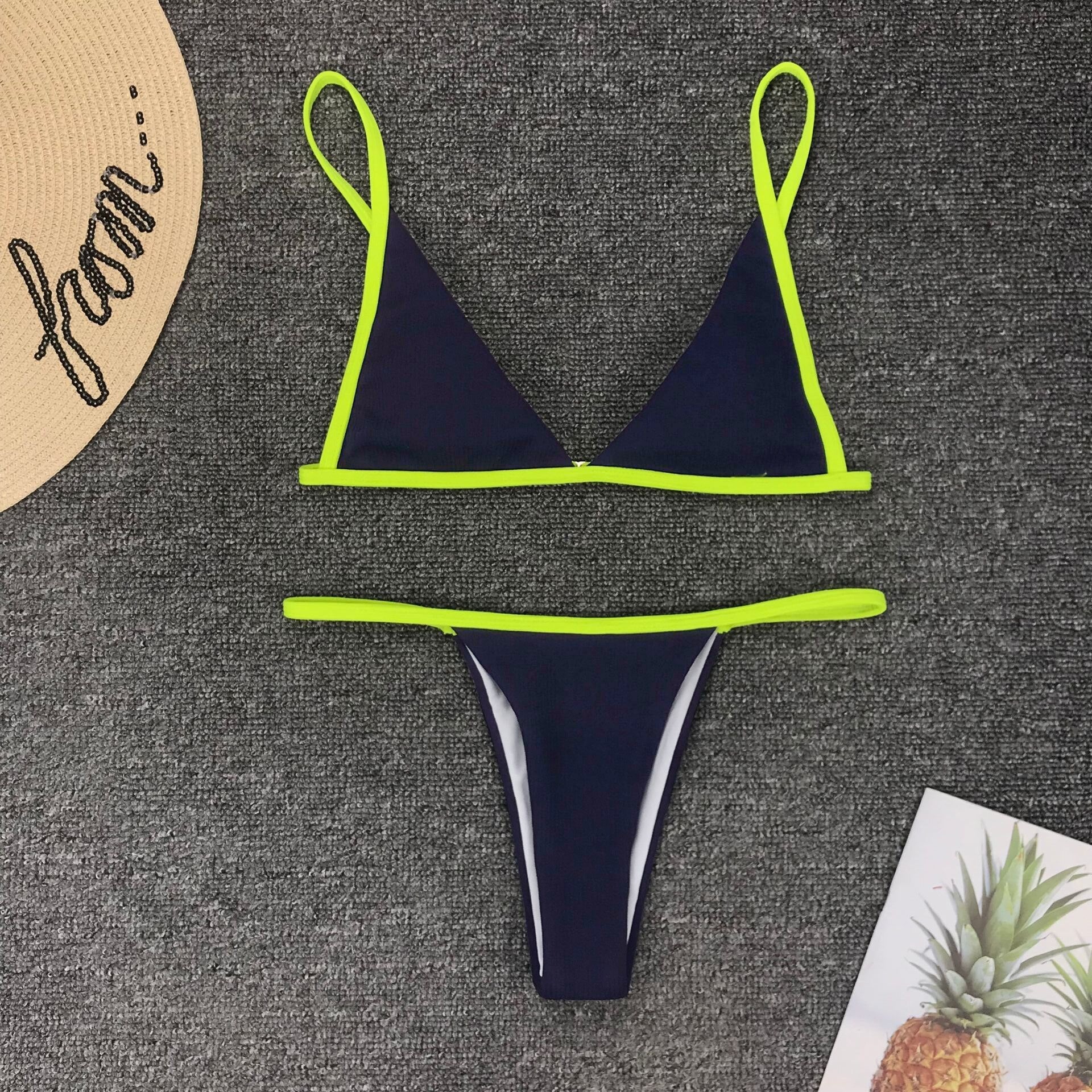 Brazilian Shiny Swimsuit Swimwear Push Up Swimming Sexy Bathing Suit Beachwear Women Bikini Set The Clothing Company Sydney