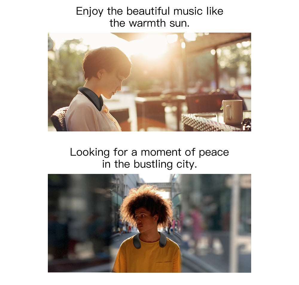 Bluedio HS bluetooth neck speaker column wireless speaker bluetooth 5.0 with bass FM radio SD card slot with microphone for game The Clothing Company Sydney