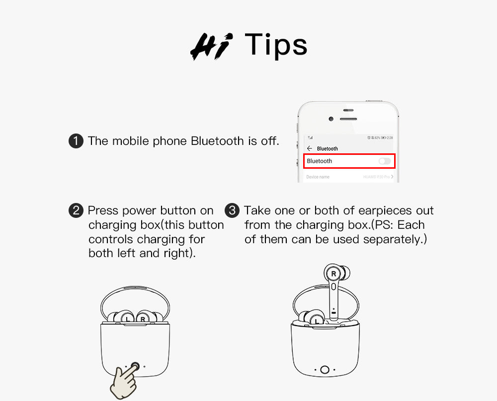 Bluedio HI wireless earphone bluetooth 5.0 earphone for phone stereo sport earbuds headset with charging box built-in microphone The Clothing Company Sydney