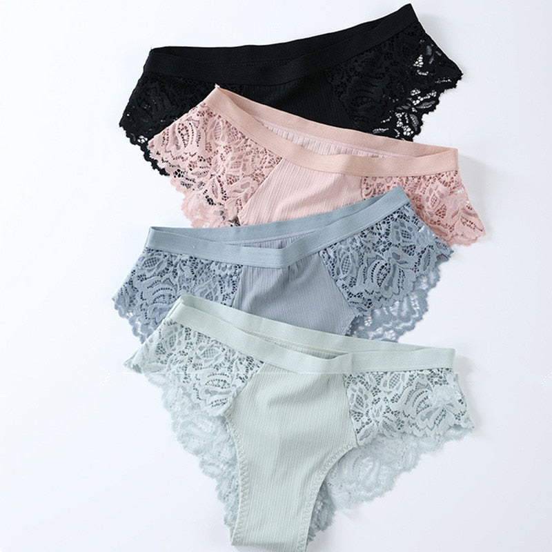3 Pack Briefs Lace Panties Underwear Lingerie  Floral Underpants Undies The Clothing Company Sydney