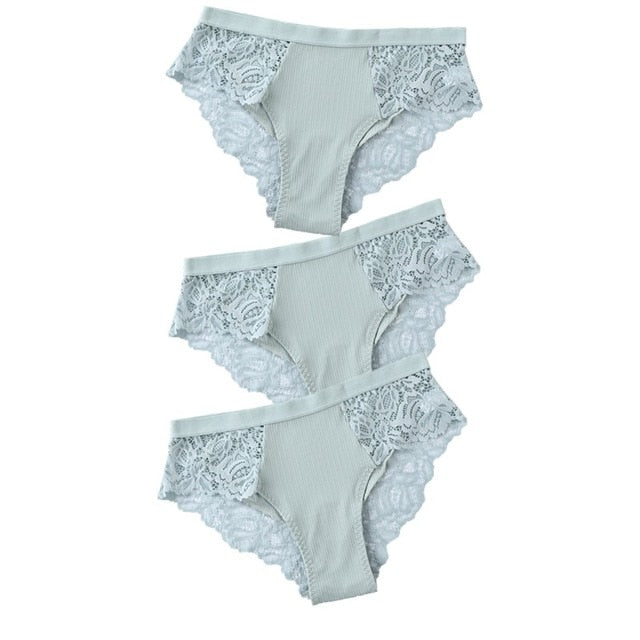 3 Pack Briefs Lace Panties Underwear Lingerie  Floral Underpants Undies The Clothing Company Sydney