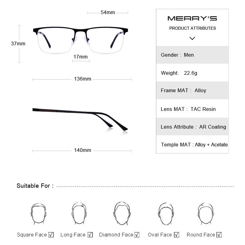 Designer Men Titanium Glasses Frame Ultralight Square Eye Myopia Prescription Eyeglasses Male Optical Frame The Clothing Company Sydney