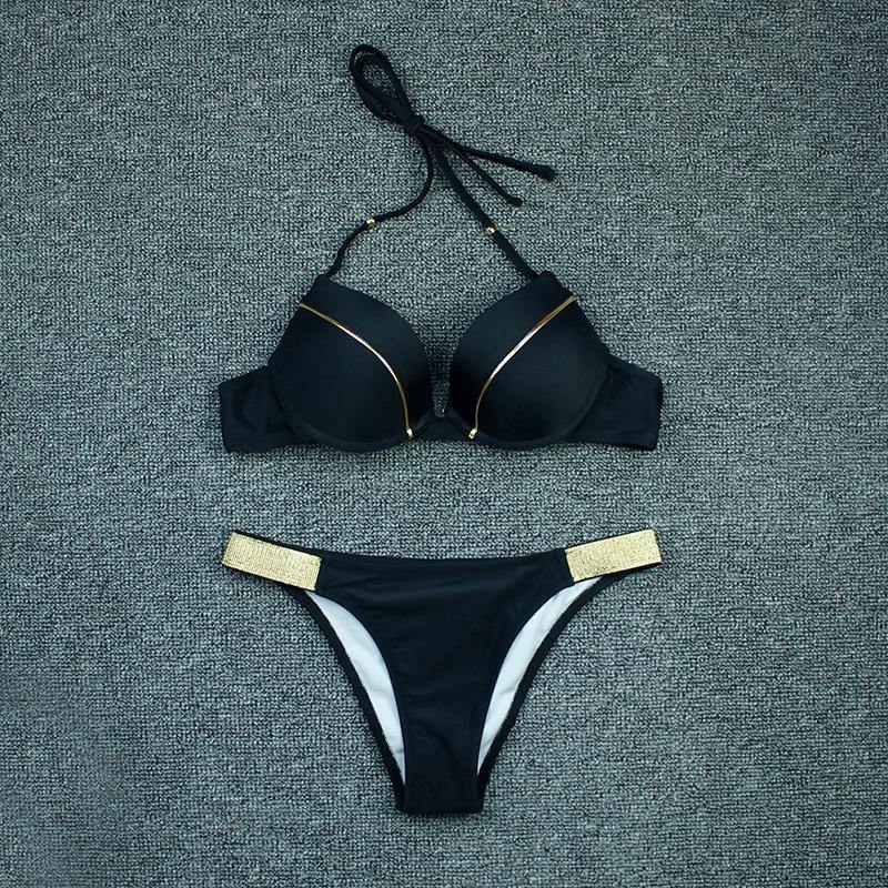 2 Piece Swimwear Swimsuit Two Piece Suit Blue Black Beachwear Brazilian Bikini Set The Clothing Company Sydney