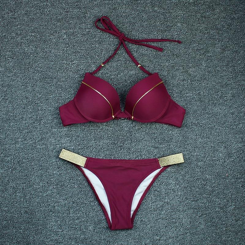 2 Piece Swimwear Swimsuit Two Piece Suit Blue Black Beachwear Brazilian Bikini Set The Clothing Company Sydney