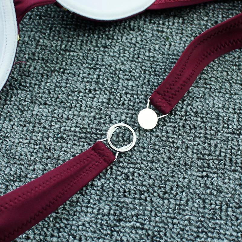 2 Piece Swimwear Swimsuit Two Piece Suit Blue Black Beachwear Brazilian Bikini Set The Clothing Company Sydney