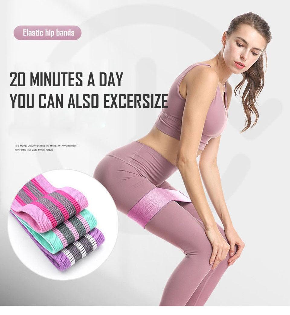 1PC Hip Yoga Resistance Band Wide Fitness Exercise LegsLoop For Circle Squats Training Anti Slip Band The Clothing Company Sydney