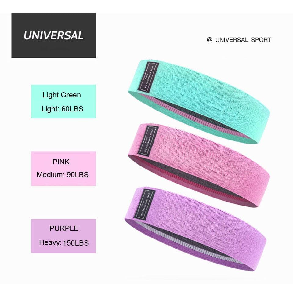 1PC Hip Yoga Resistance Band Wide Fitness Exercise LegsLoop For Circle Squats Training Anti Slip Band The Clothing Company Sydney