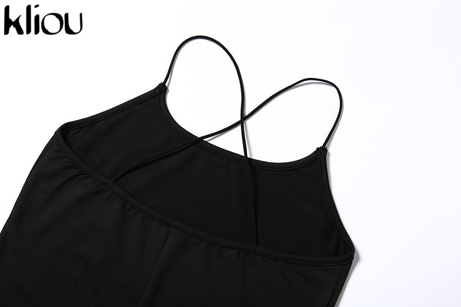 Black Skinny Spaghetti Strap sleeveless Street Romper club Bodycon Playsuit jumpsuit The Clothing Company Sydney