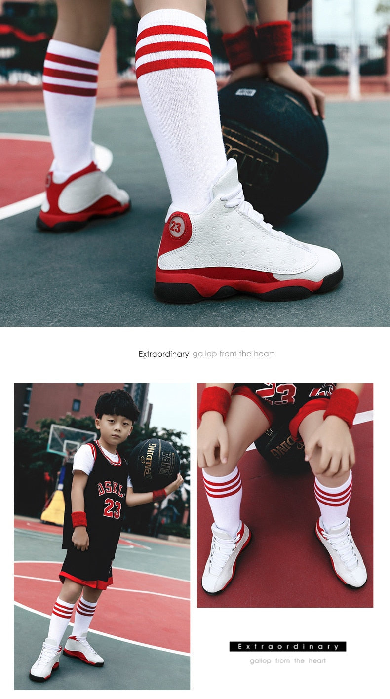 Boys Girls sneakers shockproof Kids sport shoes boy non-slip basketball shoes The Clothing Company Sydney