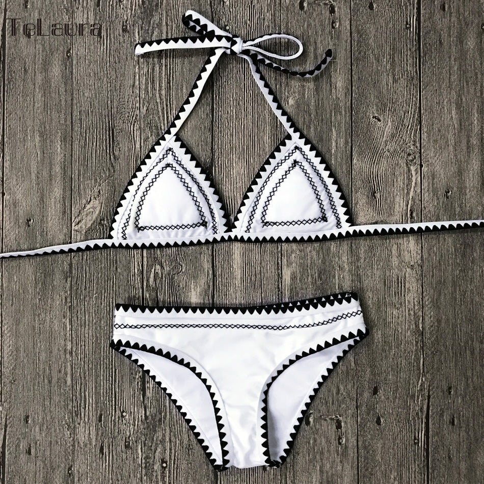 2 Piece New Sexy Swimwear Push Up Swimsuit Halter Top Padded Bathing Suit Bandage Brazilian Bikini Set The Clothing Company Sydney