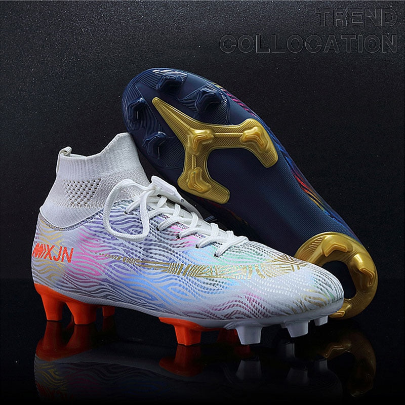 Indoor Soccer Shoes Men Women Kids High Top  Breathable Nonslip Soccer Cleats Shoes Turf Futsal Training Football Boots The Clothing Company Sydney