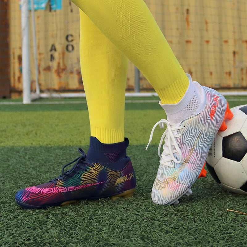 Indoor Soccer Shoes Men Women Kids High Top  Breathable Nonslip Soccer Cleats Shoes Turf Futsal Training Football Boots The Clothing Company Sydney