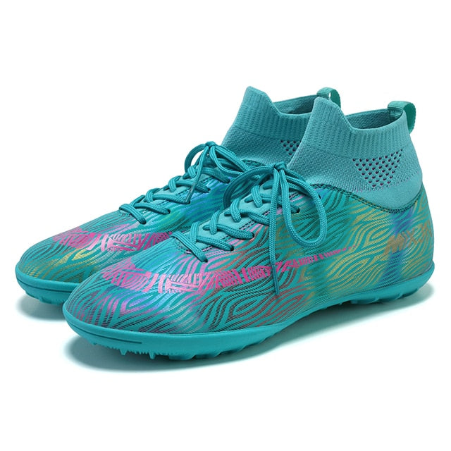 Indoor Soccer Shoes Men Women Kids High Top  Breathable Nonslip Soccer Cleats Shoes Turf Futsal Training Football Boots The Clothing Company Sydney
