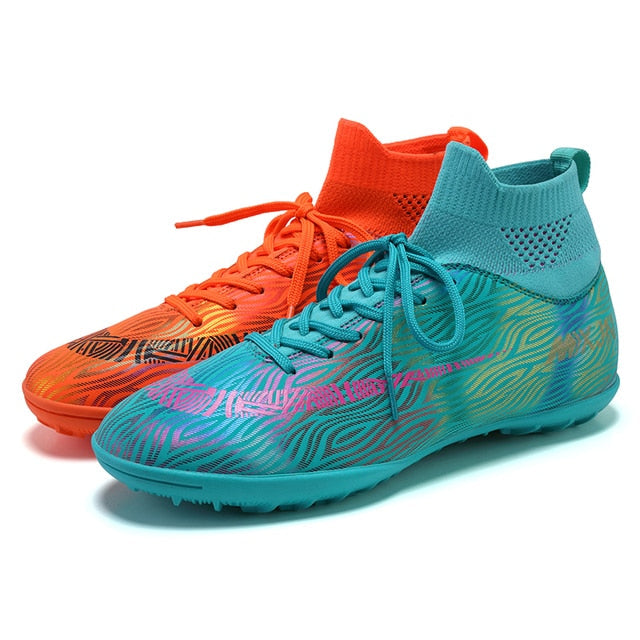 Indoor Soccer Shoes Men Women Kids High Top  Breathable Nonslip Soccer Cleats Shoes Turf Futsal Training Football Boots The Clothing Company Sydney
