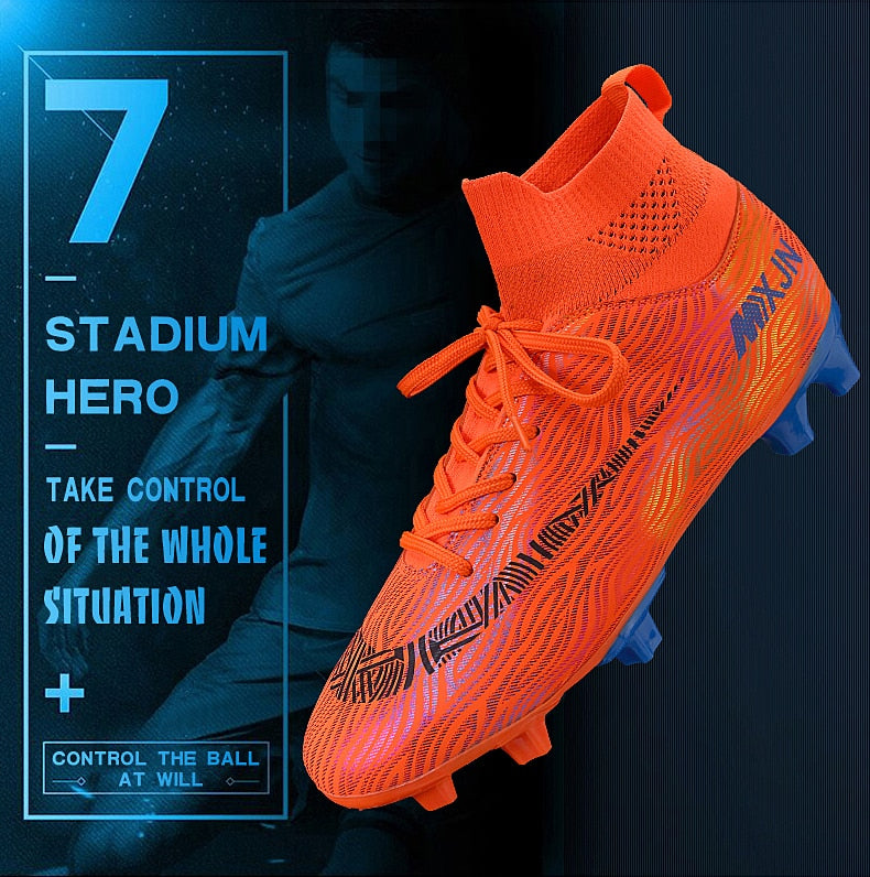 Indoor Soccer Shoes Men Women Kids High Top  Breathable Nonslip Soccer Cleats Shoes Turf Futsal Training Football Boots The Clothing Company Sydney