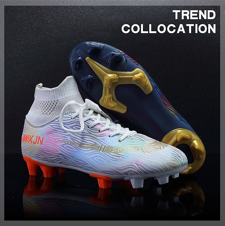 Indoor Soccer Shoes Men Women Kids High Top  Breathable Nonslip Soccer Cleats Shoes Turf Futsal Training Football Boots The Clothing Company Sydney