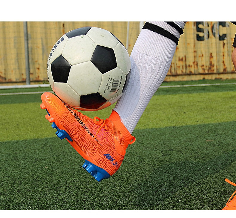 Indoor Soccer Shoes Men Women Kids High Top  Breathable Nonslip Soccer Cleats Shoes Turf Futsal Training Football Boots The Clothing Company Sydney