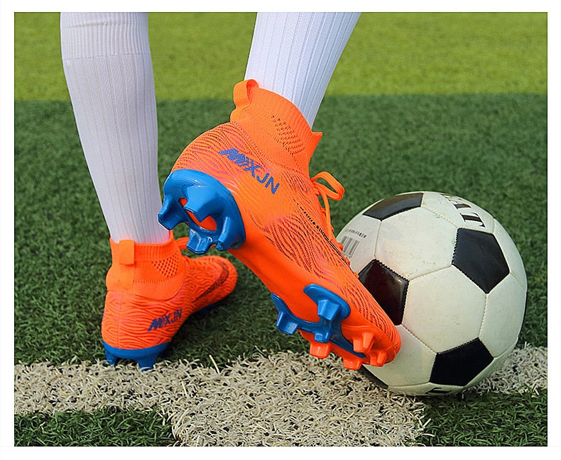 Indoor Soccer Shoes Men Women Kids High Top  Breathable Nonslip Soccer Cleats Shoes Turf Futsal Training Football Boots The Clothing Company Sydney