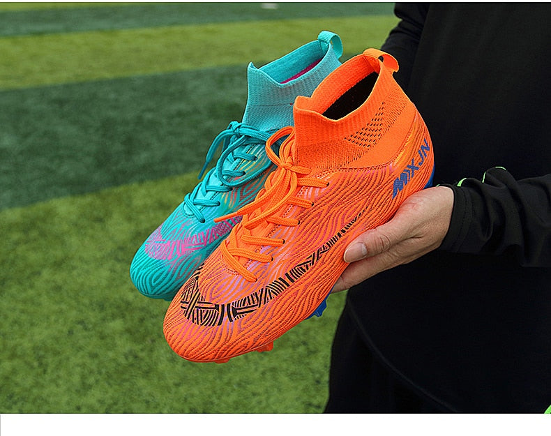 Indoor Soccer Shoes Men Women Kids High Top  Breathable Nonslip Soccer Cleats Shoes Turf Futsal Training Football Boots The Clothing Company Sydney