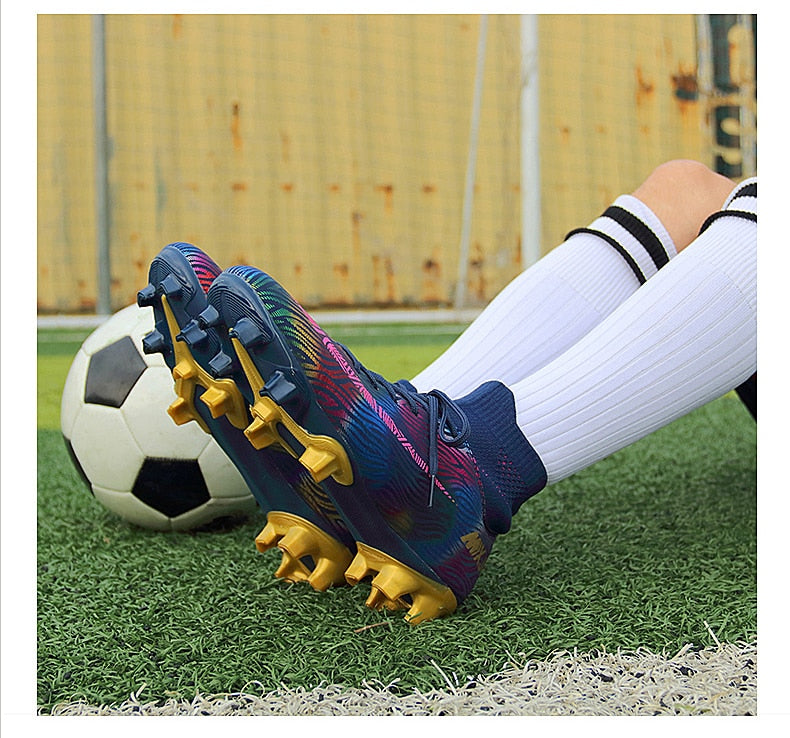 Indoor Soccer Shoes Men Women Kids High Top  Breathable Nonslip Soccer Cleats Shoes Turf Futsal Training Football Boots The Clothing Company Sydney