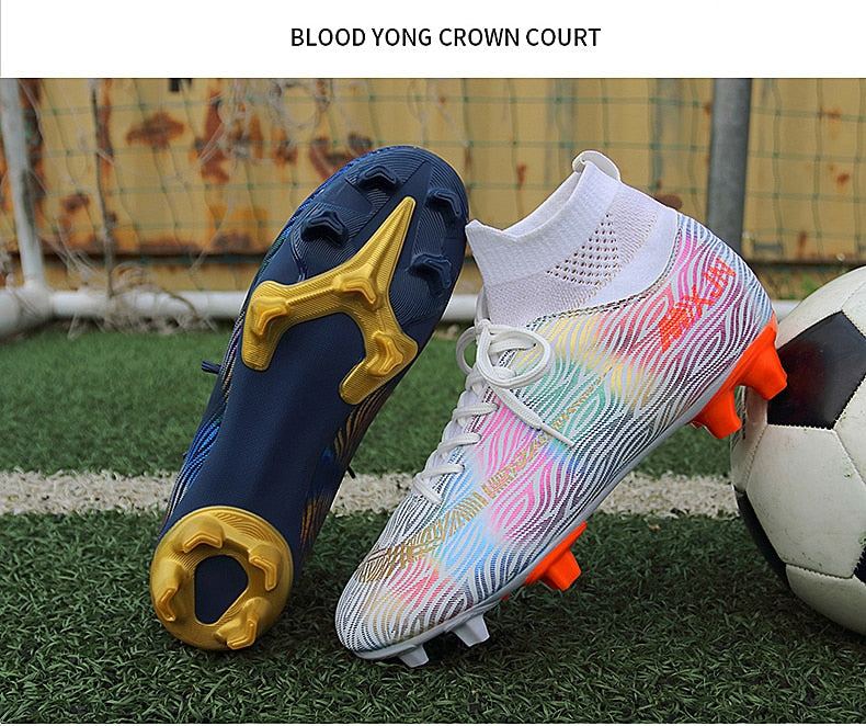Indoor Soccer Shoes Men Women Kids High Top  Breathable Nonslip Soccer Cleats Shoes Turf Futsal Training Football Boots The Clothing Company Sydney