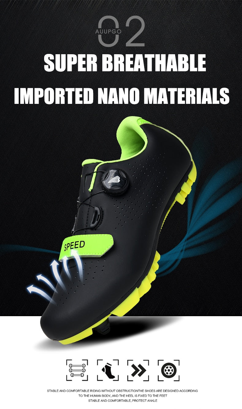 Carbon Fiber Breathable Triathlon Mountain Bike Sneakers Sport Road Racing Bicycle Spin Buckle Cycling Shoes The Clothing Company Sydney