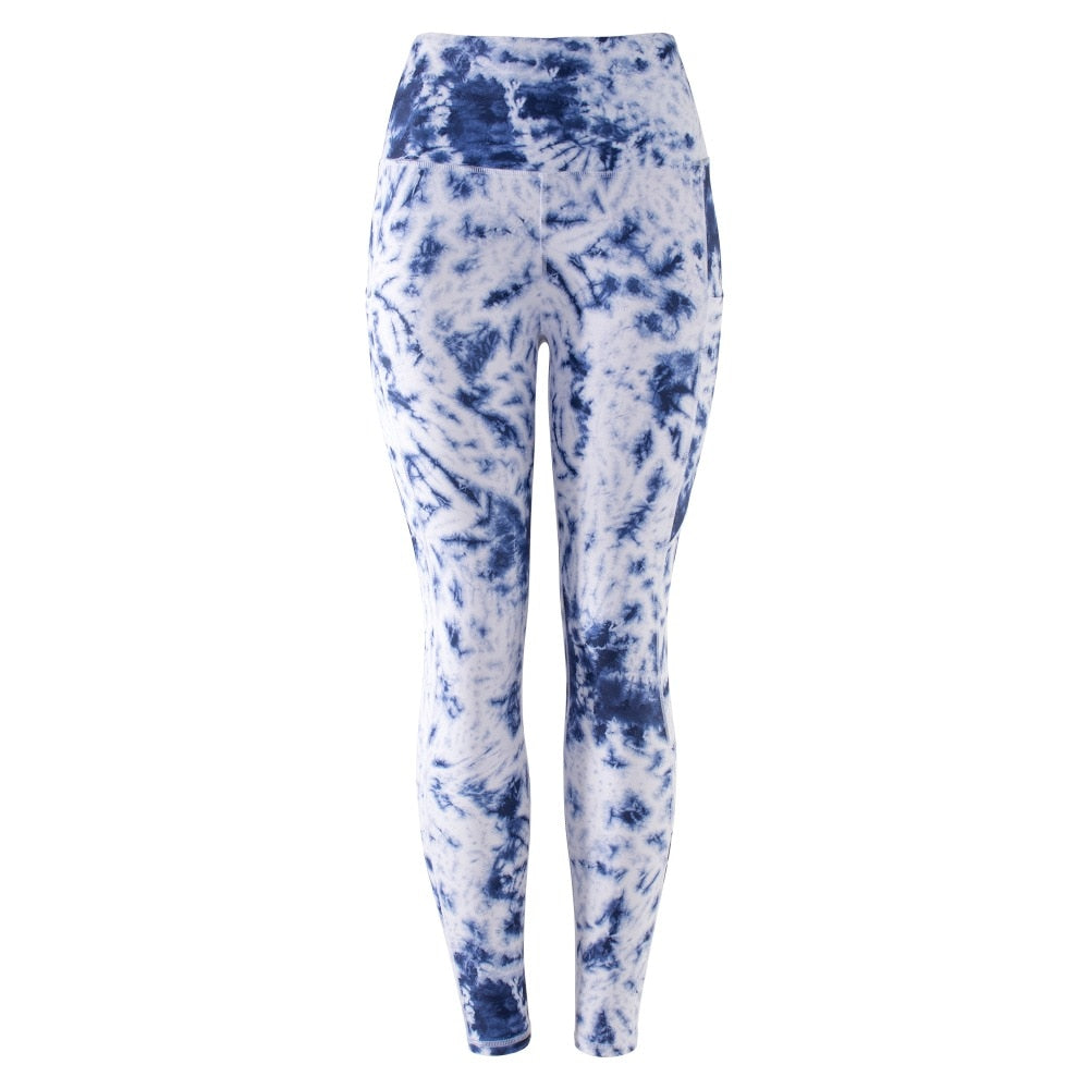 Tie Dye Tight Sports Women Fitness With Pocket Yoga Pants Stretch Workout Patchwork Slim Gym Leggings The Clothing Company Sydney