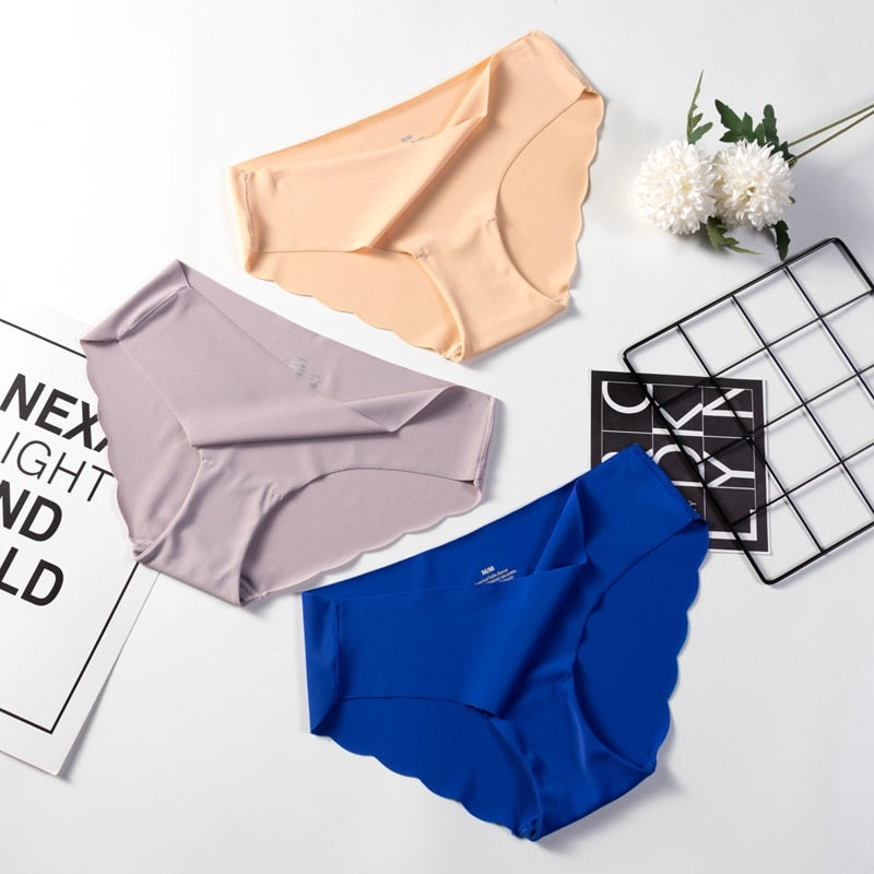 3 Pack Seamless Panties Underwear Sexy Briefs Solid Lingerie Underpants The Clothing Company Sydney