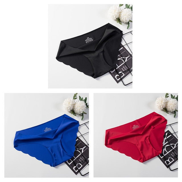 3 Pack Seamless Panties Underwear Sexy Briefs Solid Lingerie Underpants The Clothing Company Sydney