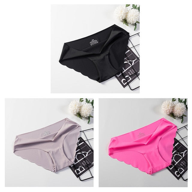 3 Pack Seamless Panties Underwear Sexy Briefs Solid Lingerie Underpants The Clothing Company Sydney