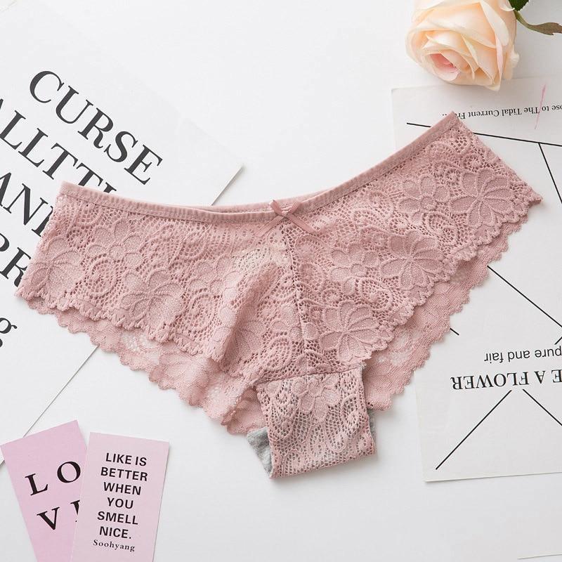 2 Pack Lace Panties Lingerie Tempting Pretty Briefs High Quality Cotton Low Waist Cute Underwear The Clothing Company Sydney