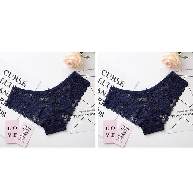 2 Pack Lace Panties Lingerie Tempting Pretty Briefs High Quality Cotton Low Waist Cute Underwear The Clothing Company Sydney