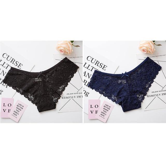 2 Pack Lace Panties Lingerie Tempting Pretty Briefs High Quality Cotton Low Waist Cute Underwear The Clothing Company Sydney