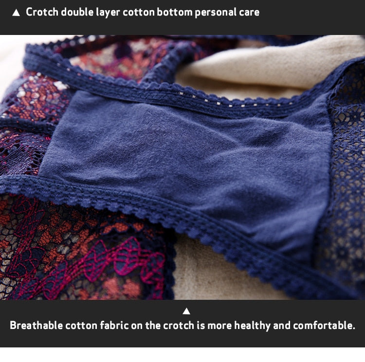 French Retro Lace Front Buckle Bra Set Wire Free Bralette Ultra-Thin Lingerie Sets Beauty Back Underwear The Clothing Company Sydney